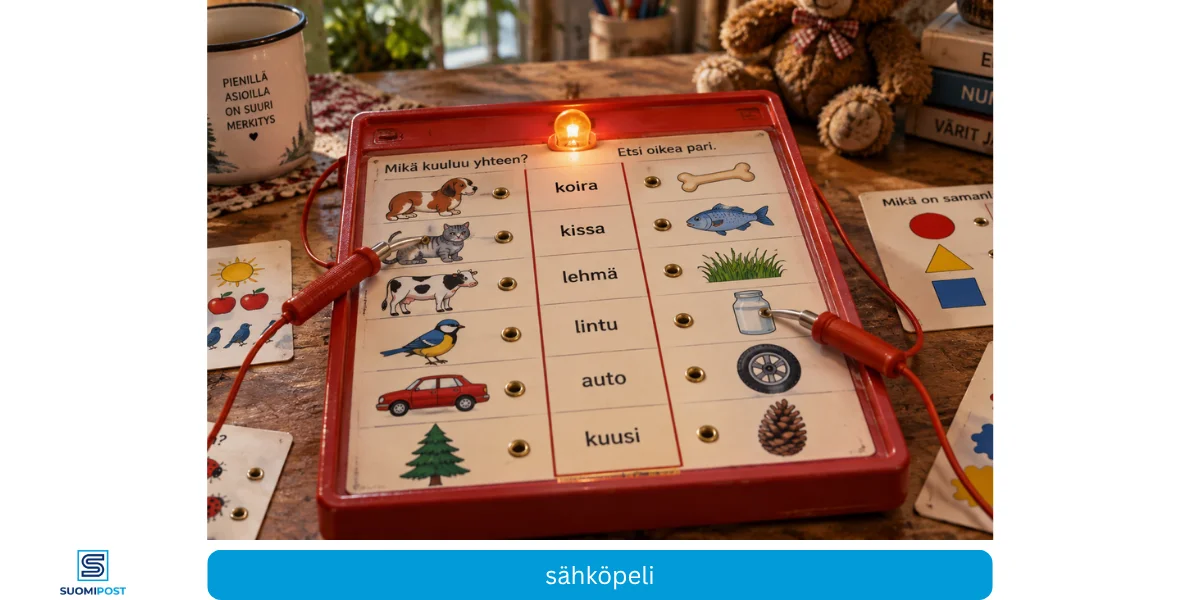 Sähköpeli – nostalginen oppimispeli suomalaisesta lapsuudesta